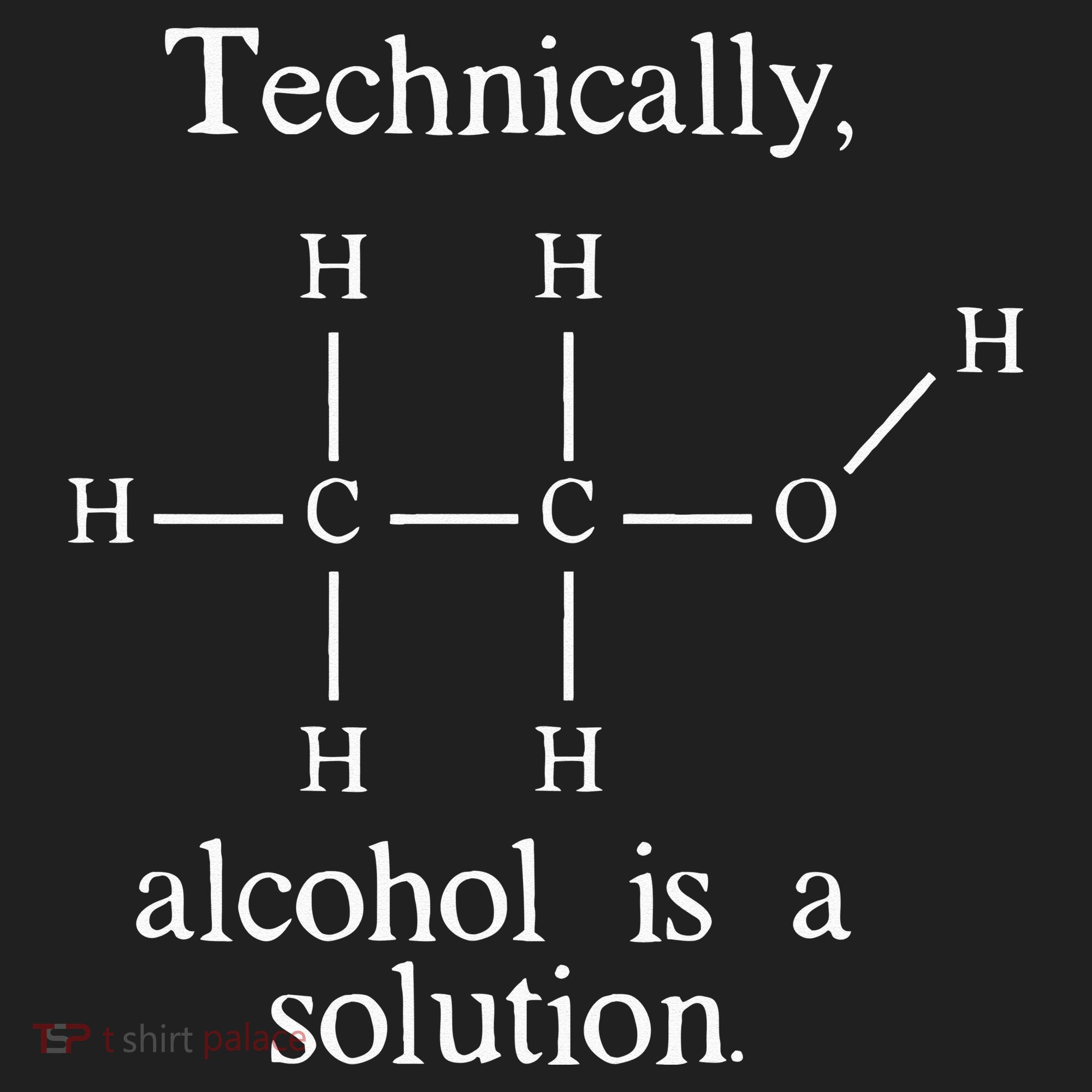 Technically Alcohol is a Solution Funny Nerd Beer Chemistry Beanie