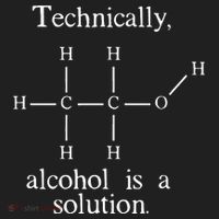 Technically Alcohol is a Solution Funny Nerd Beer Chemistry Tumbler thumb 3