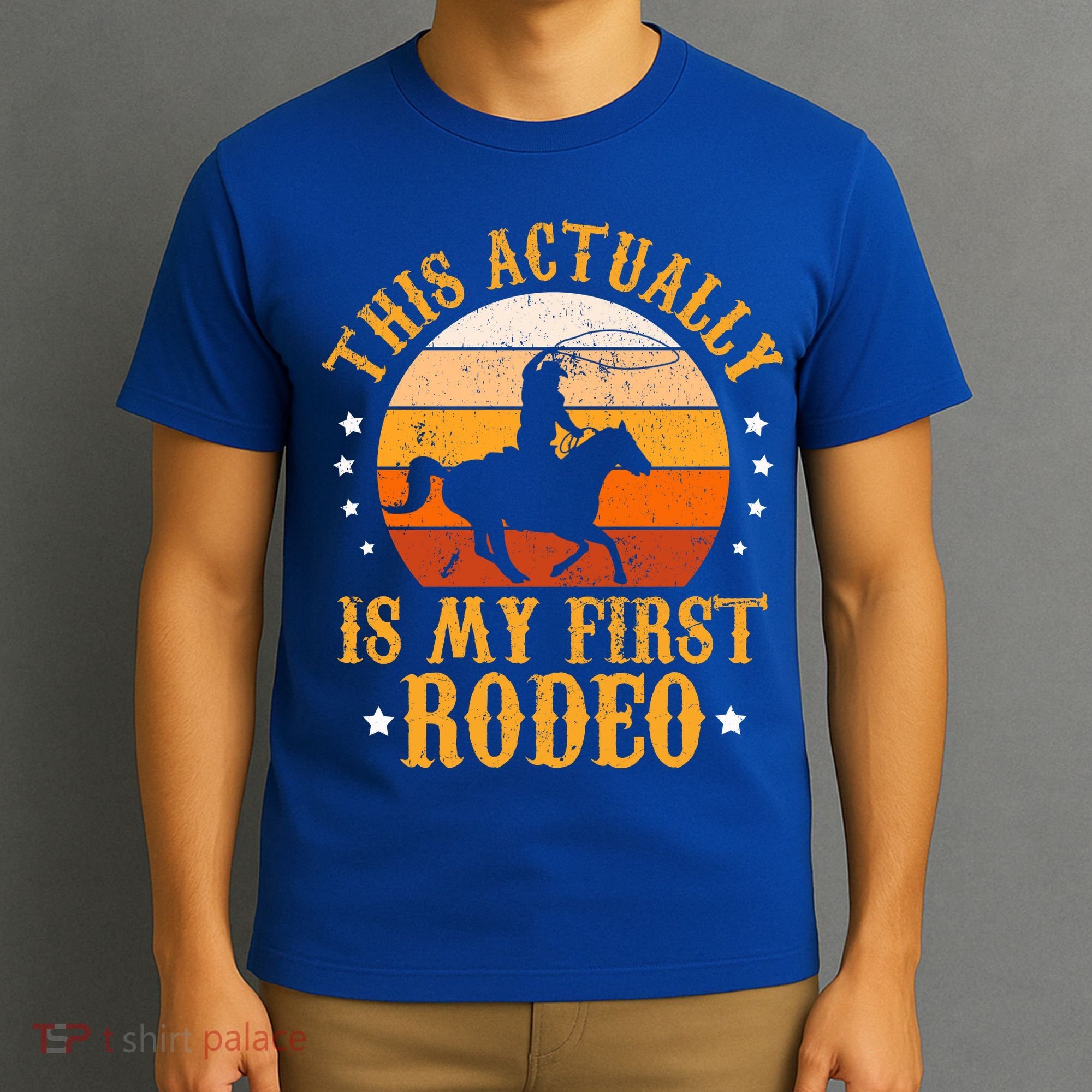 That Actually Is My First Rodeo Vintage Retro Country Life Cowboy T-Shirt