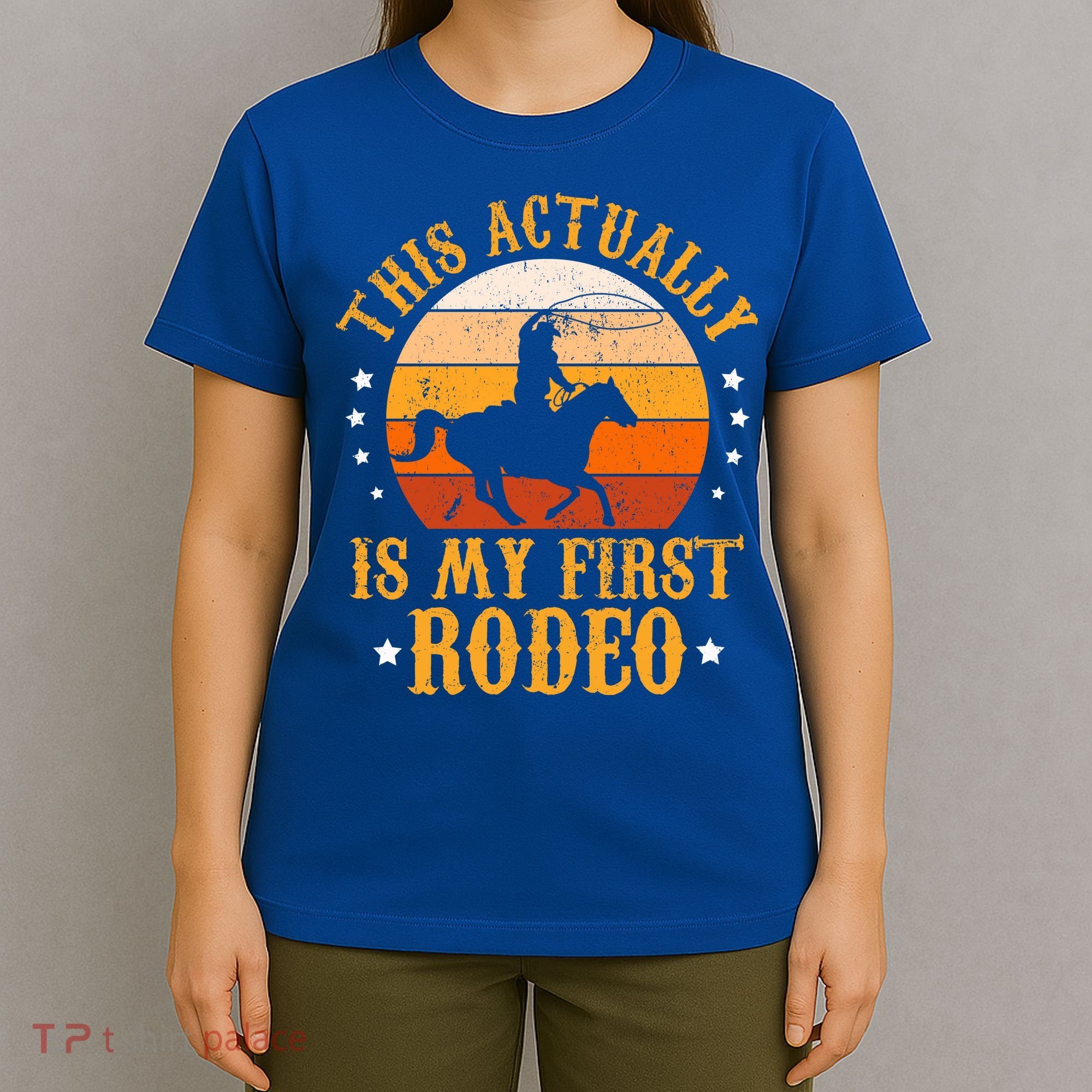 That Actually Is My First Rodeo Vintage Retro Country Life Cowboy T-Shirt