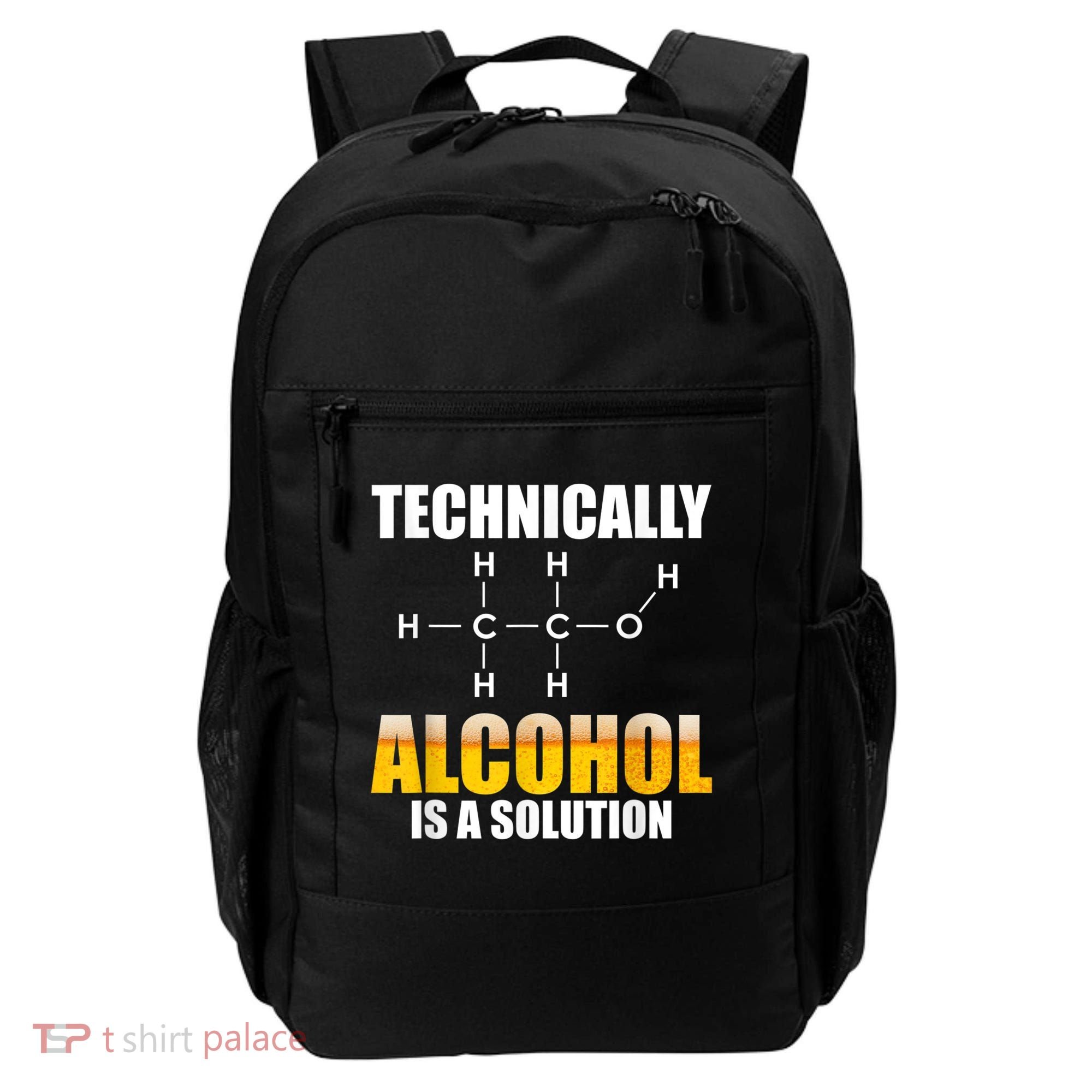 Technically Alcohol Is A Solution Chemical Formula Drinking Backpack