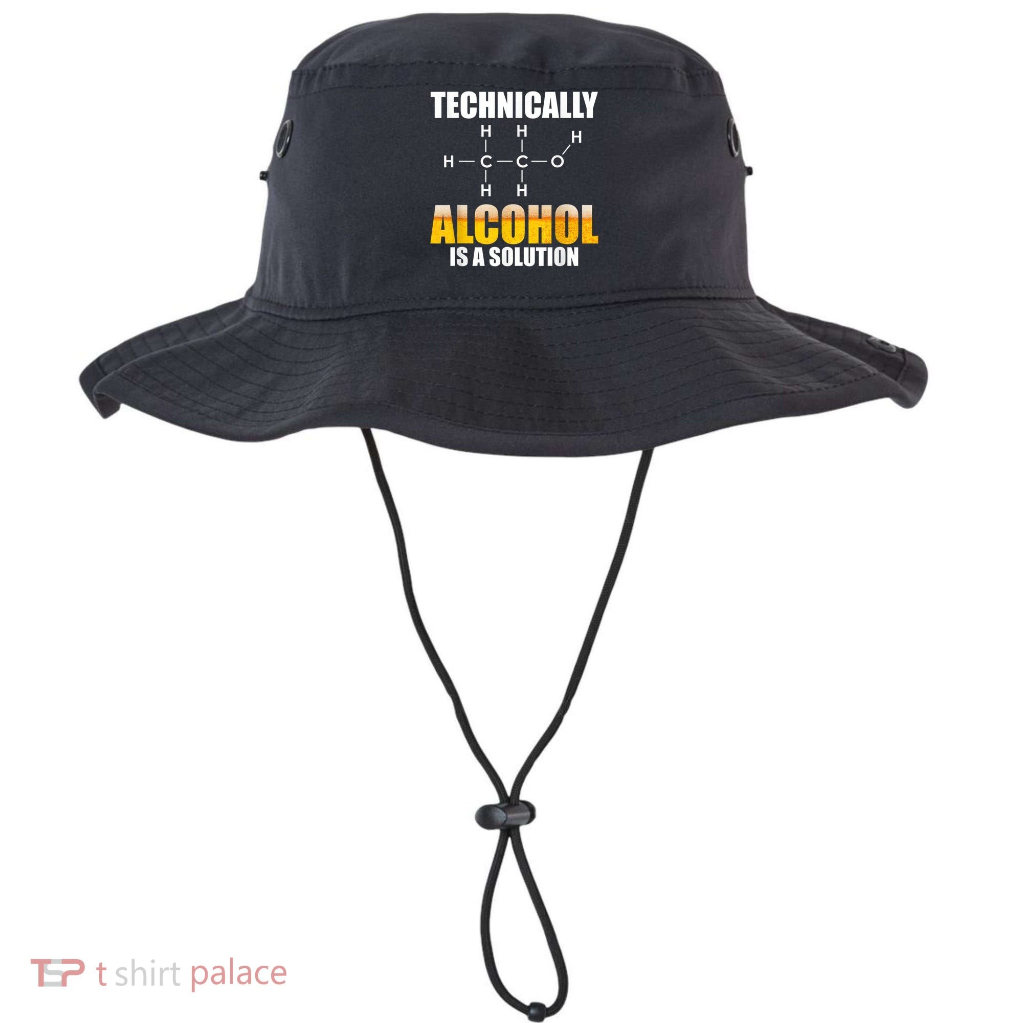 Technically Alcohol Is A Solution Chemical Formula Drinking Bucket Hat