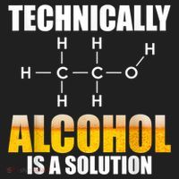 Technically Alcohol Is A Solution Chemical Formula Drinking Tumbler thumb 3