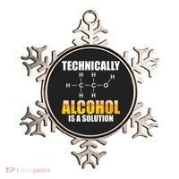 Technically Alcohol Is A Solution Chemical Formula Drinking Ornament thumb 0