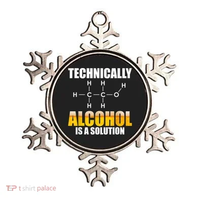 Technically Alcohol Is A Solution Chemical Formula Drinking Ornament