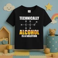 Technically Alcohol Is A Solution Chemical Formula Drinking Toddler T-Shirt thumb 3