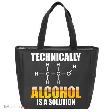 Technically Alcohol Is A Solution Chemical Formula Drinking Tote Bag
