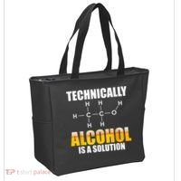 Technically Alcohol Is A Solution Chemical Formula Drinking Tote Bag thumb 2