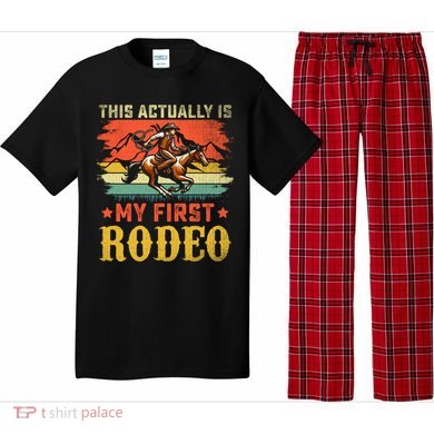 This Actually Is My First Rodeo Country Life Howdy Vintage Pajama Set