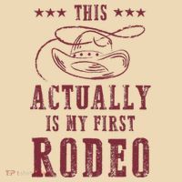 This Actually Is My First Rodeo Cowboy Tote Bag thumb 4