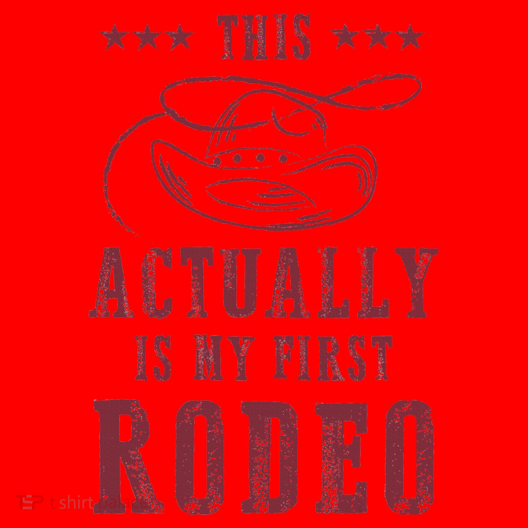 This Actually Is My First Rodeo Cowboy Santa Hat