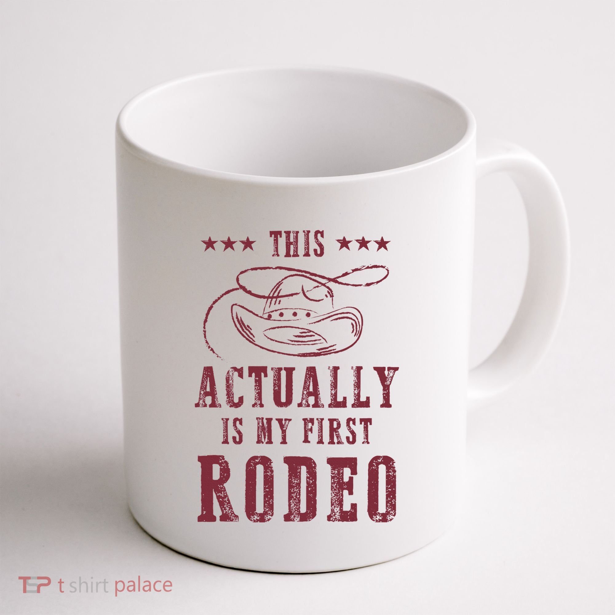 This Actually Is My First Rodeo Cowboy Coffee Mug