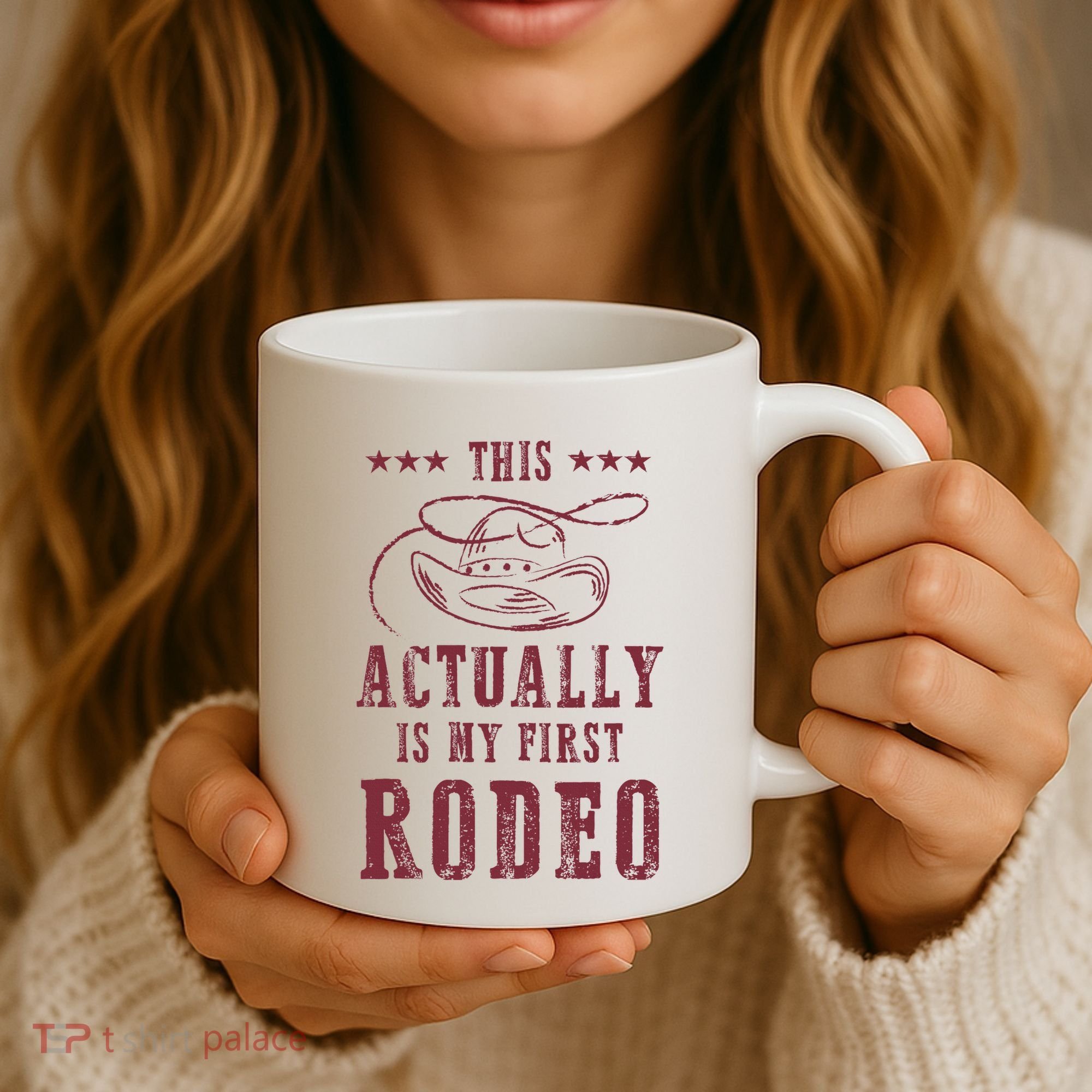 This Actually Is My First Rodeo Cowboy Coffee Mug