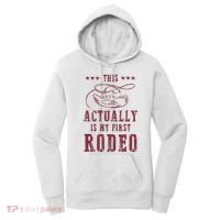 This Actually Is My First Rodeo Cowboy Women's Hoodie thumb 0