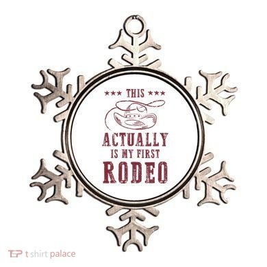 This Actually Is My First Rodeo Cowboy Ornament