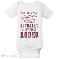 This Actually Is My First Rodeo Cowboy Baby Bodysuit thumb 0