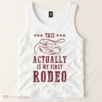 This Actually Is My First Rodeo Cowboy Tank Top thumb 2