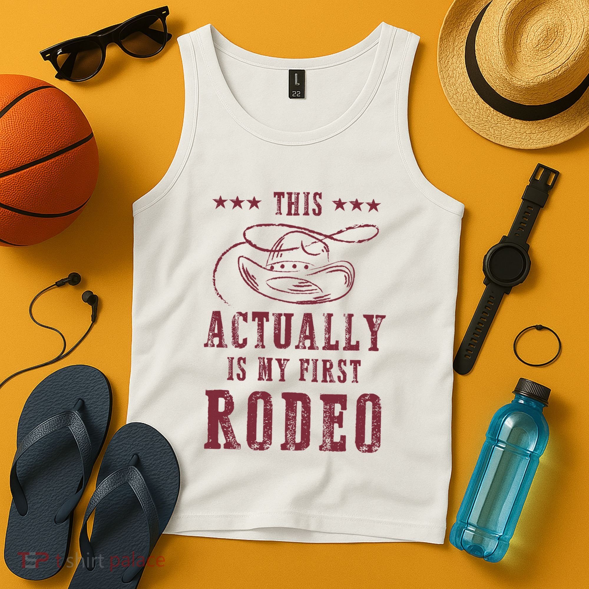 This Actually Is My First Rodeo Cowboy Tank Top