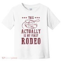 This Actually Is My First Rodeo Cowboy Toddler T-Shirt thumb 0