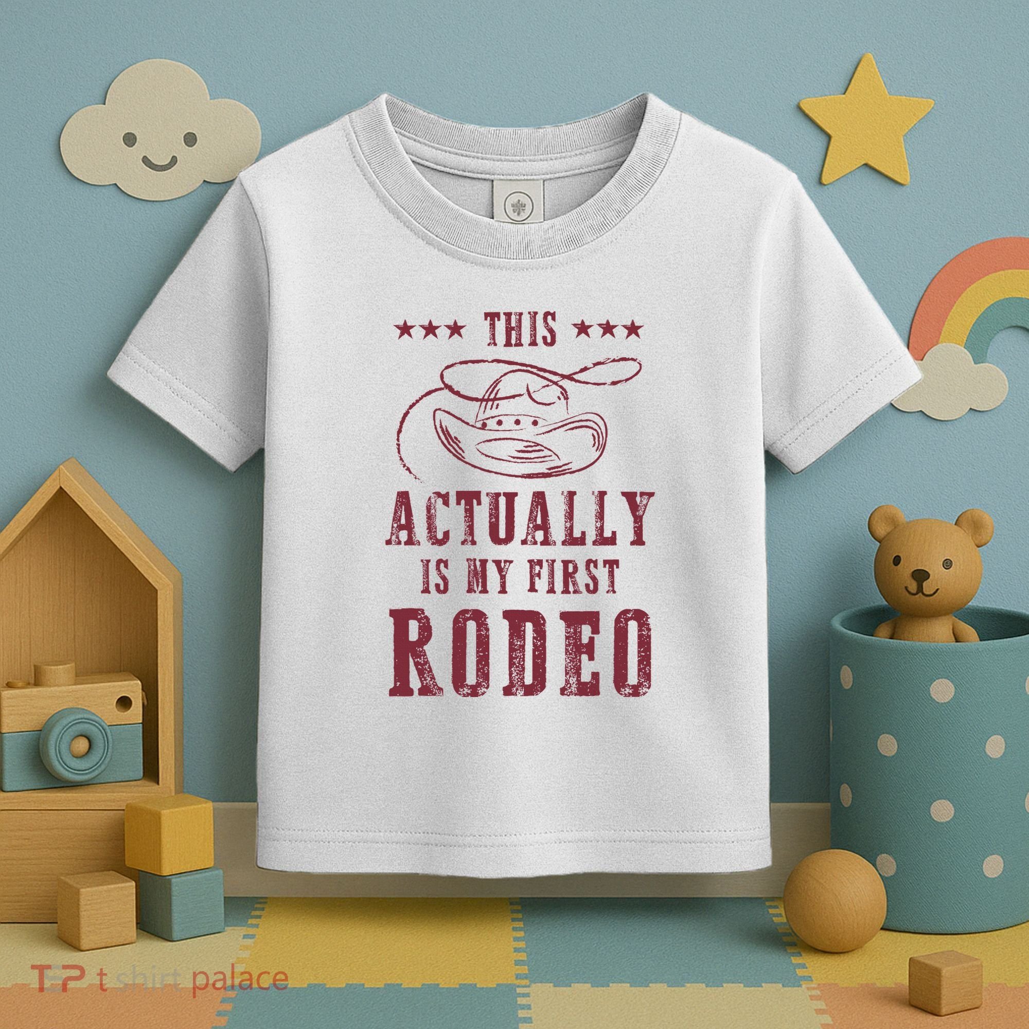 This Actually Is My First Rodeo Cowboy Toddler T-Shirt