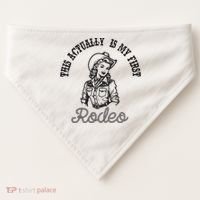 This Actually Is My First Rodeo Coastal Cowgirl USA-Made Doggie Bandana thumb 0