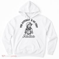 This Actually Is My First Rodeo Coastal Cowgirl Hoodie thumb 0