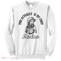 This Actually Is My First Rodeo Coastal Cowgirl Sweatshirt thumb 0