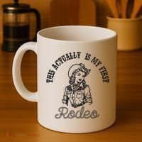 This Actually Is My First Rodeo Coastal Cowgirl Coffee Mug thumb 4