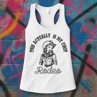 This Actually Is My First Rodeo Coastal Cowgirl Women's Tank Top thumb 3