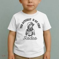 This Actually Is My First Rodeo Coastal Cowgirl Toddler T-Shirt thumb 2