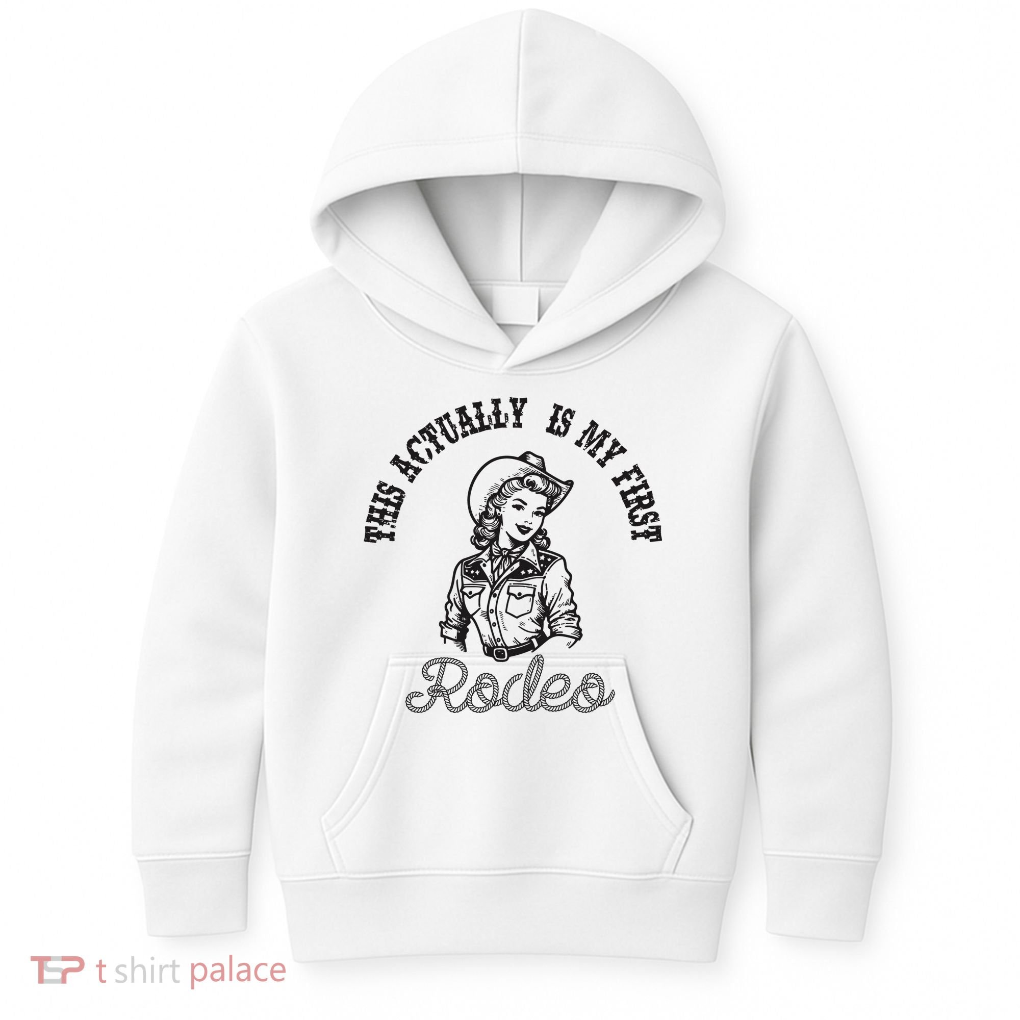 This Actually Is My First Rodeo Coastal Cowgirl Kids Hoodie