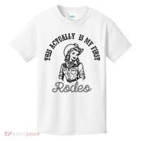 This Actually Is My First Rodeo Coastal Cowgirl Kids T-Shirt thumb 0