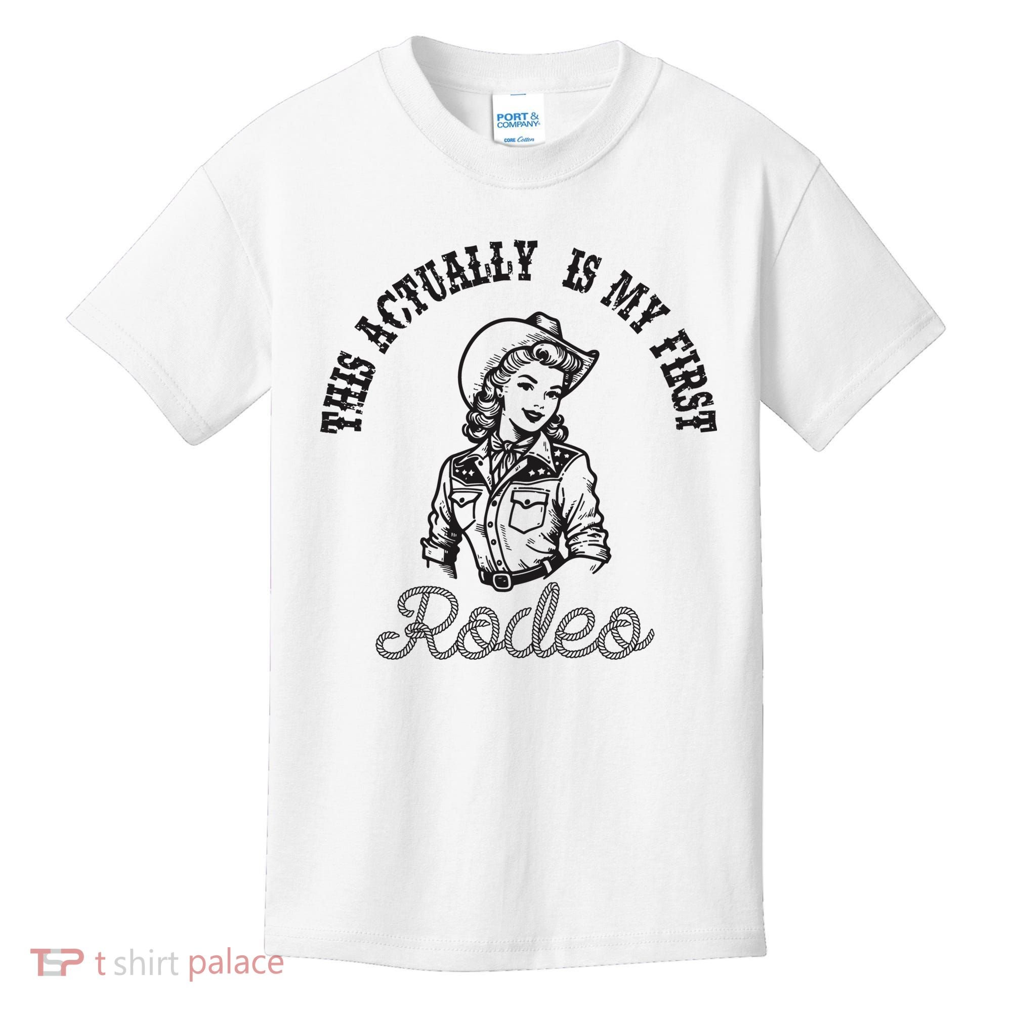 This Actually Is My First Rodeo Coastal Cowgirl Kids T-Shirt