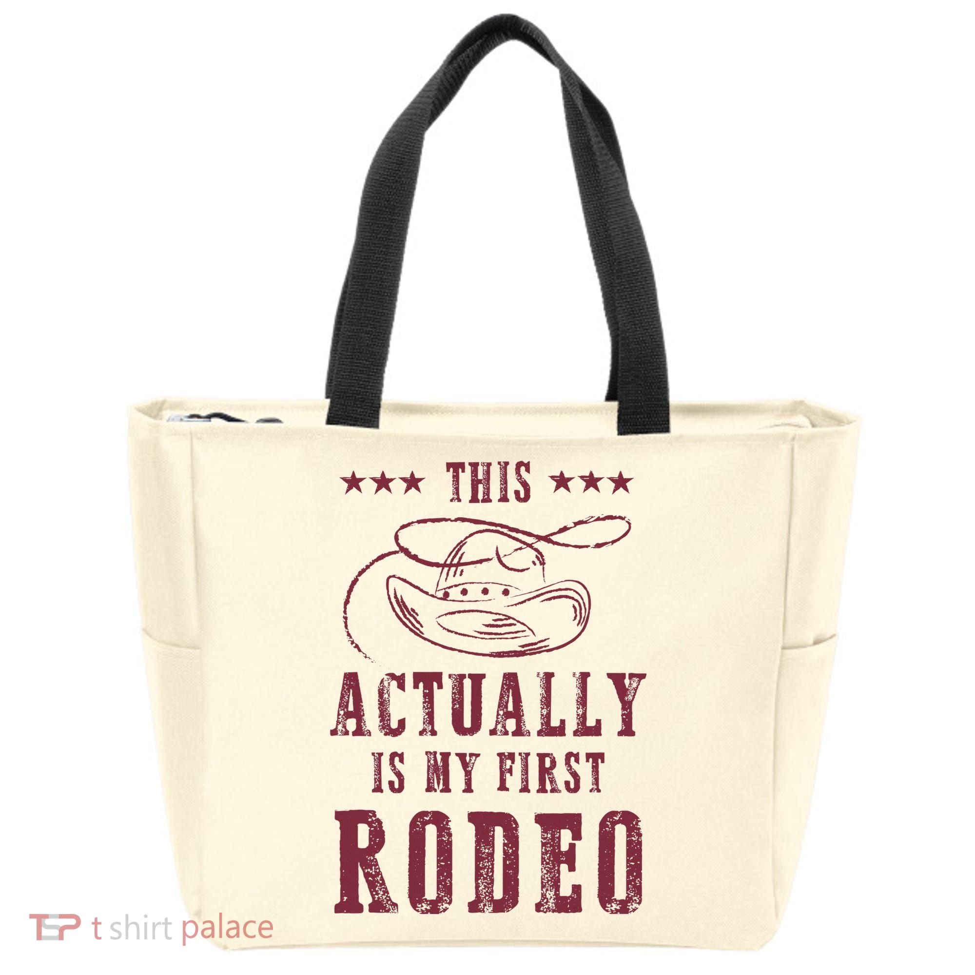 This Actually Is My First Rodeo Cowboy Tote Bag