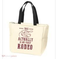 This Actually Is My First Rodeo Cowboy Tote Bag thumb 3