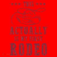This Actually Is My First Rodeo Cowboy Santa Hat thumb 1