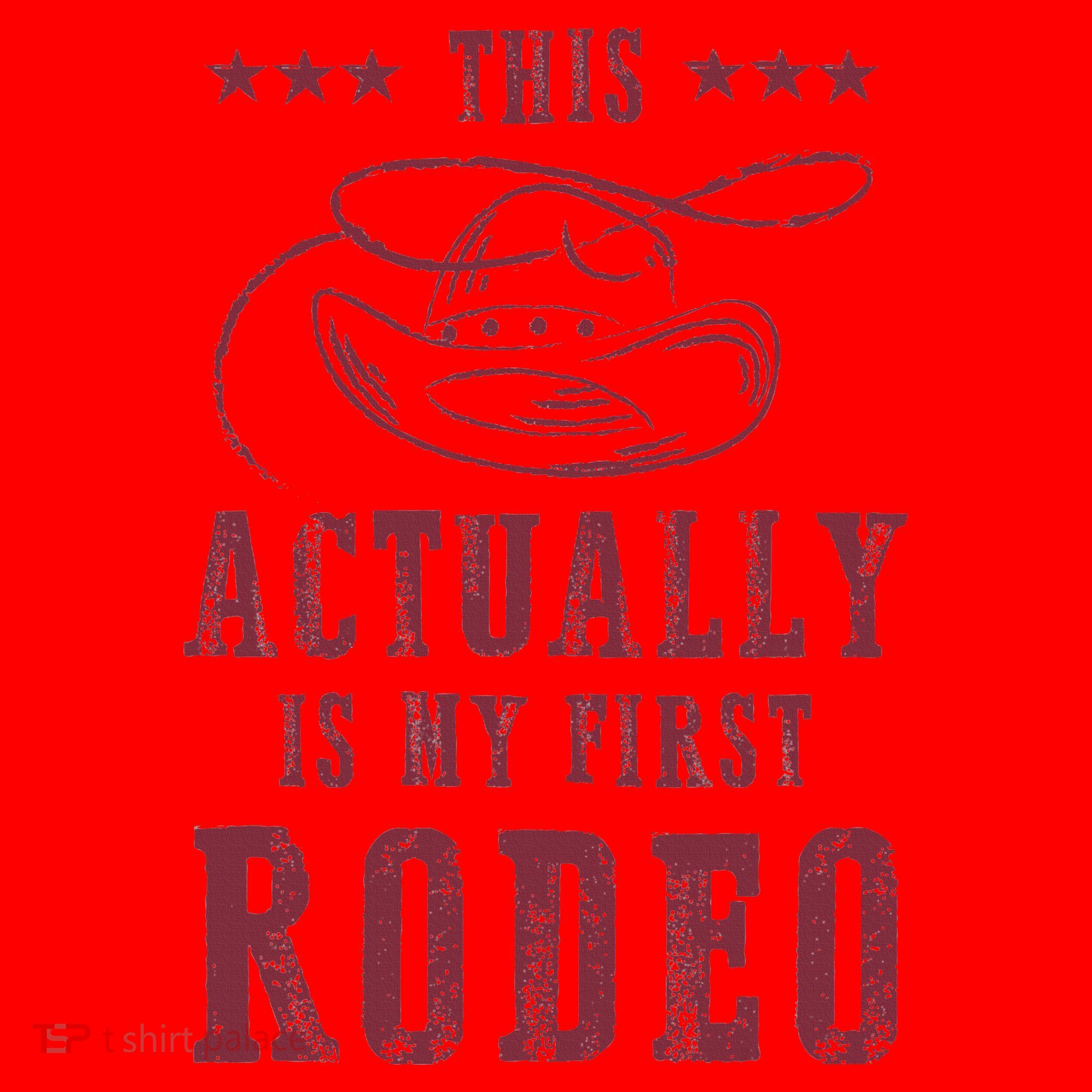 This Actually Is My First Rodeo Cowboy Santa Hat