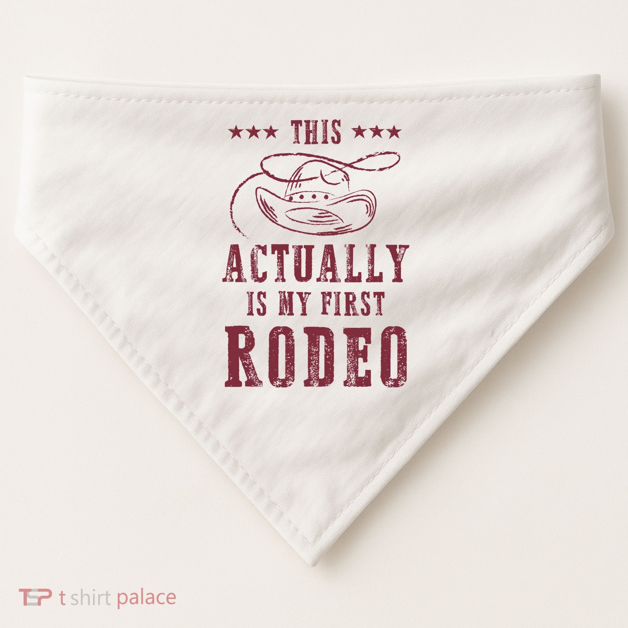 This Actually Is My First Rodeo Cowboy USA-Made Doggie Bandana
