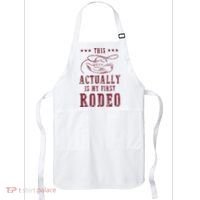 This Actually Is My First Rodeo Cowboy Apron thumb 0