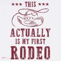 This Actually Is My First Rodeo Cowboy Women's Hoodie thumb 2