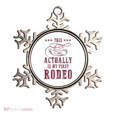 This Actually Is My First Rodeo Cowboy Ornament