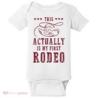 This Actually Is My First Rodeo Cowboy Baby Bodysuit thumb 0