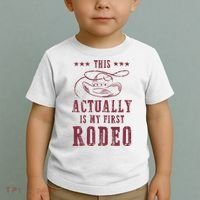 This Actually Is My First Rodeo Cowboy Toddler T-Shirt thumb 2
