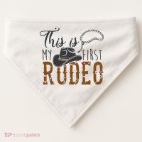 This Actually Is My First Rodeo USA-Made Doggie Bandana thumb 0