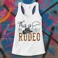This Actually Is My First Rodeo Women's Tank Top thumb 3
