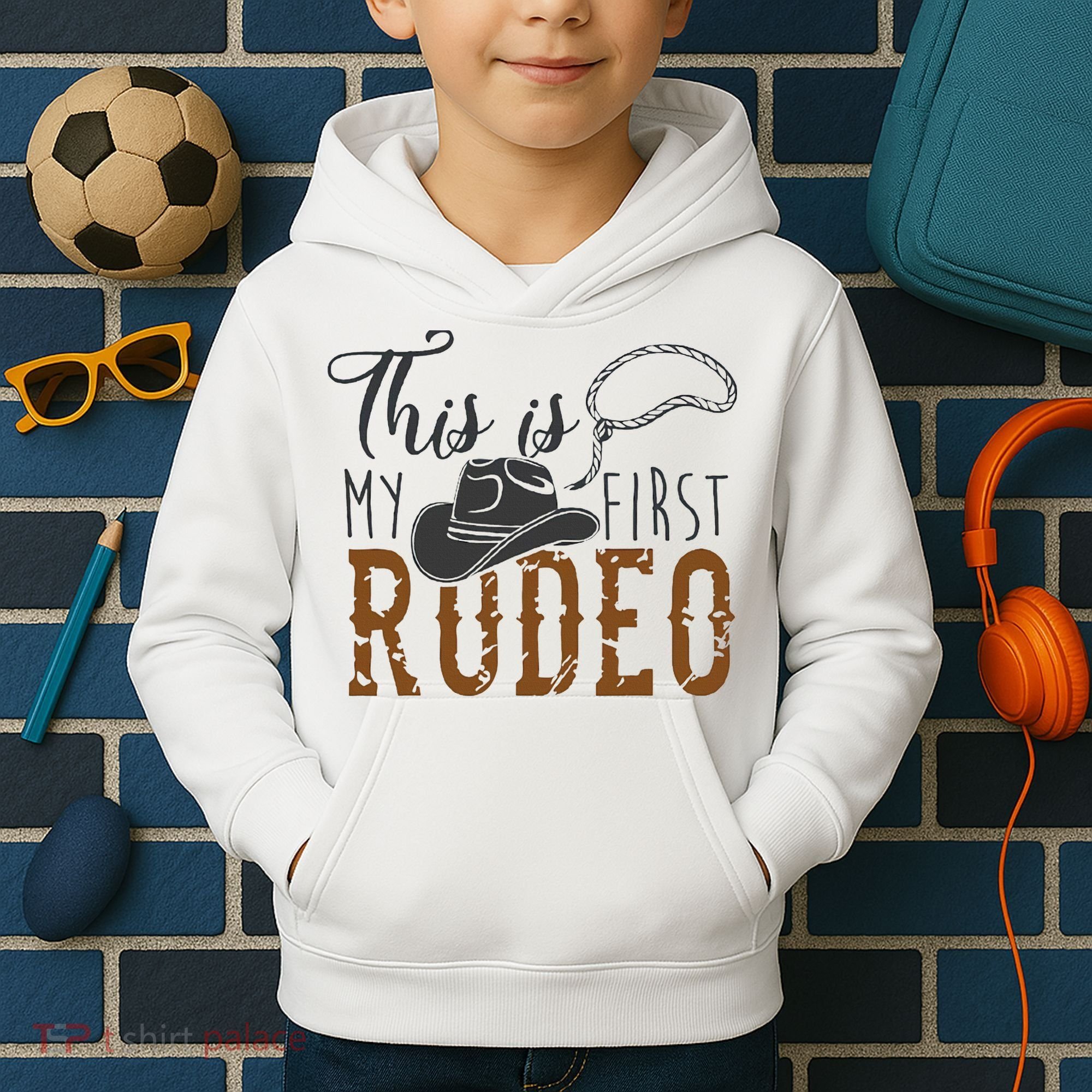 This Actually Is My First Rodeo Kids Hoodie