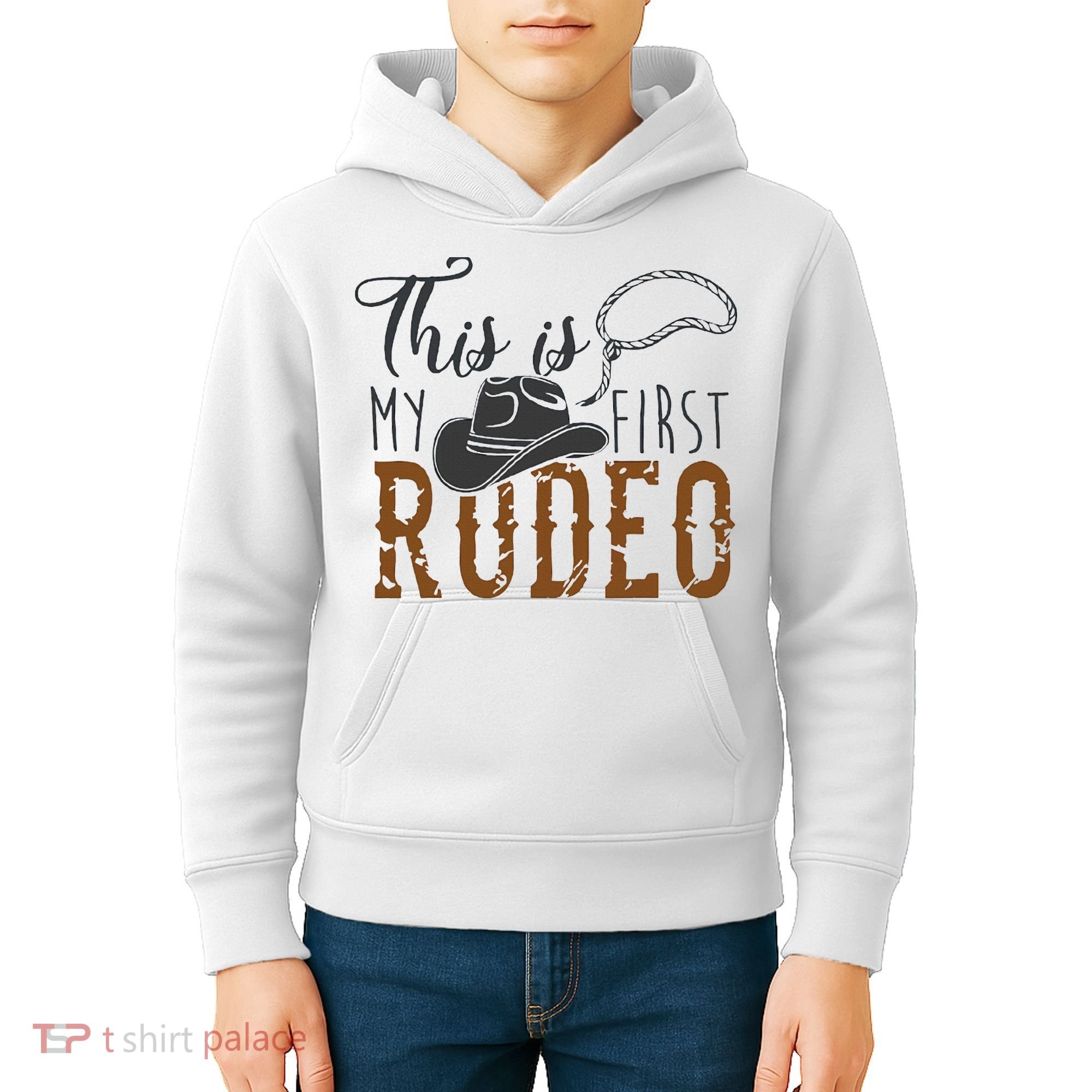 This Actually Is My First Rodeo Kids Hoodie