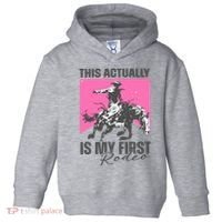 This Actually Is My First Rodeo Toddler Hoodie thumb 0