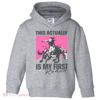 This Actually Is My First Rodeo Toddler Hoodie thumb 0