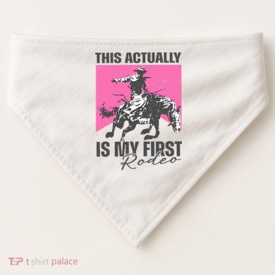 This Actually Is My First Rodeo USA-Made Doggie Bandana